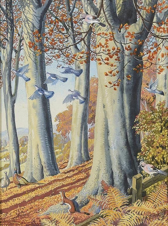 marysia_cc's tweet photo. Charles Tunnicliffe
Autumn - The Beech Wood https://t.co/3ZckRoRzne
