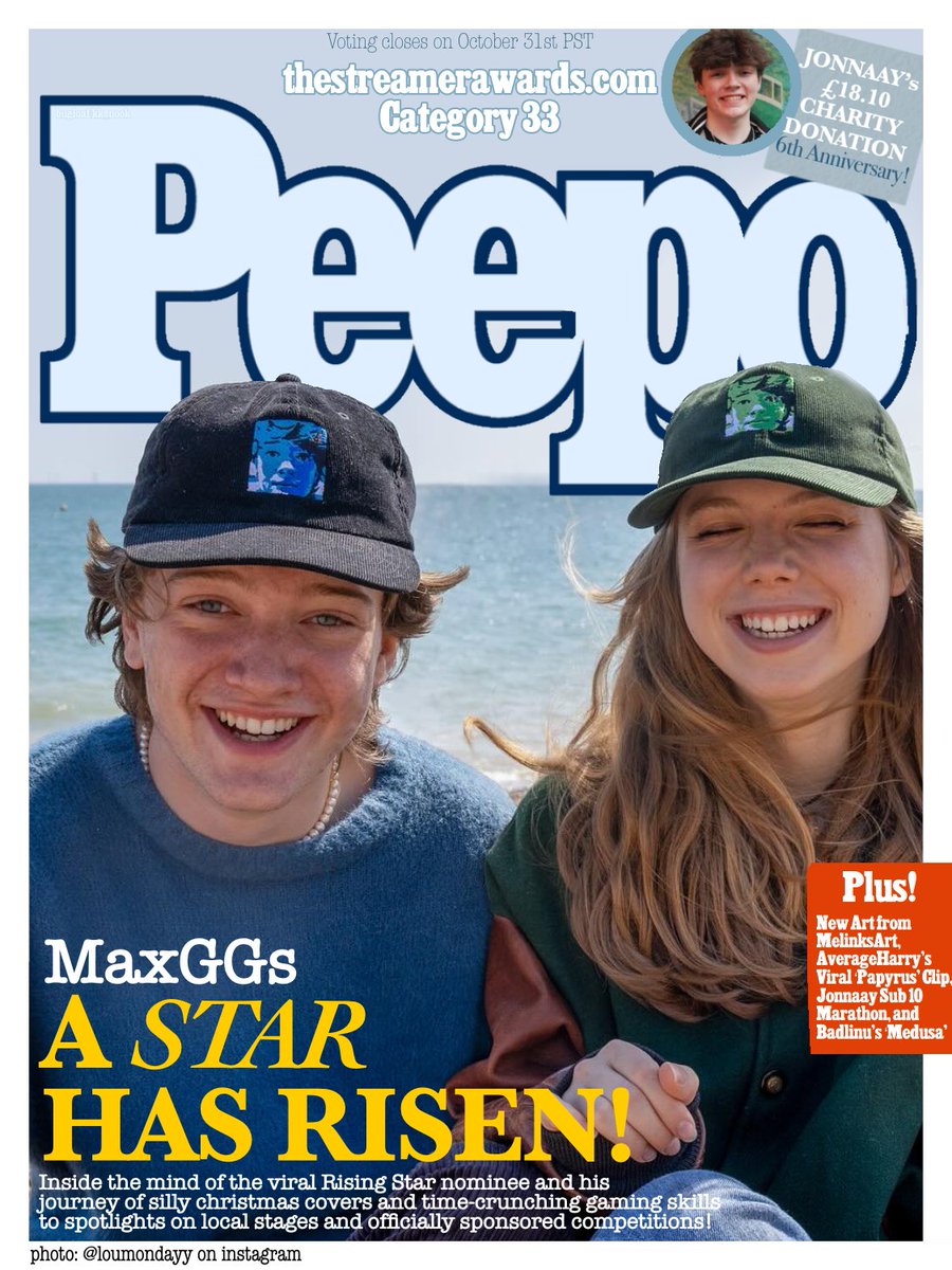 bugloaf's tweet photo. people magazine looks a little different today?
#maxggs #streamerawards #risingstar https://t.co/19mIZidGyV