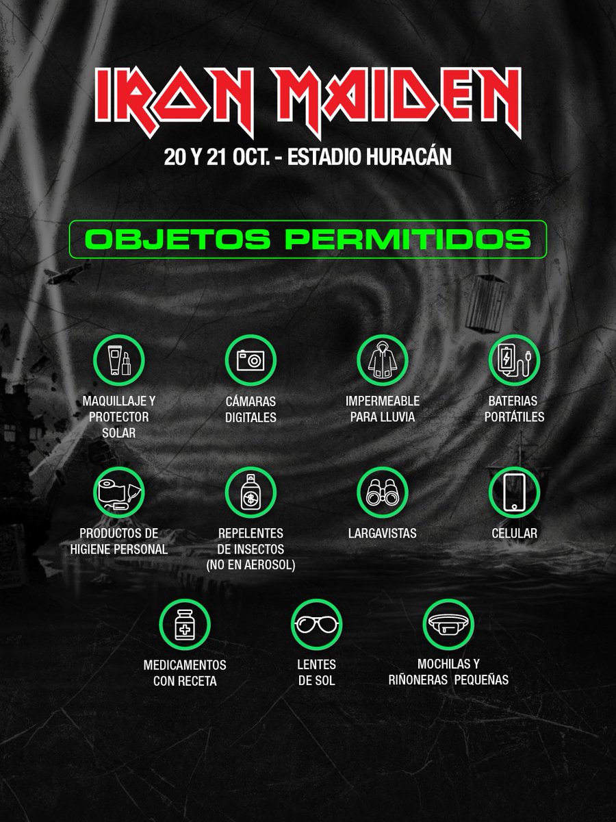 RecitArg's tweet photo. Objetos prohibidos y permitidos https://t.co/yjg1X2MC6E