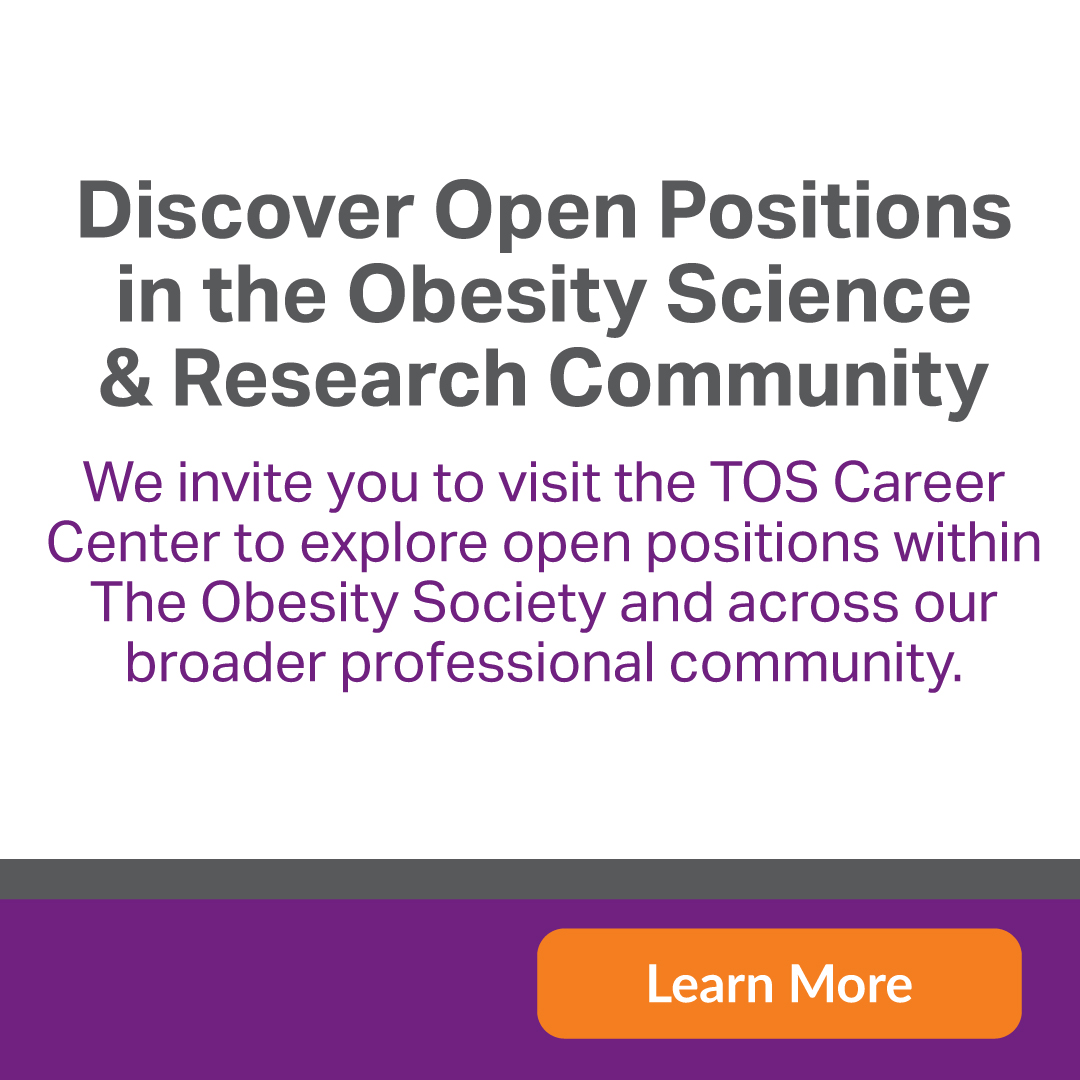 ObesitySociety's tweet photo. Looking for obesity research or clinical care roles? Explore the TOS Career Center for current openings and share with colleagues ready for a new role: https://t.co/SgZjhvtFfD  #ObesityResearch #ObesityCareers #HealthcareJobs e #CareerOpportunities https://t.co/KWbYCABRBY