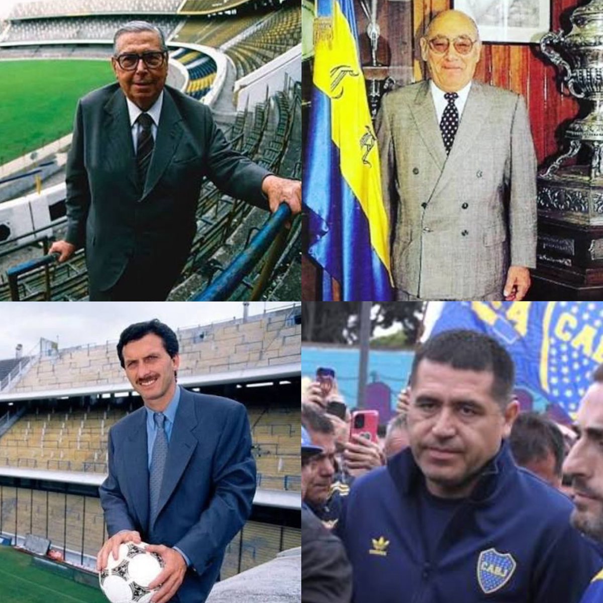 Gestion_Xeneize's tweet photo. Riquelme es el único de los cuatro de la foto, que nunca entendió como se tiene que vestir un Presidente de Boca

Cree que esta gestionando un club de country. No hay salida https://t.co/E1PQeJdR0I