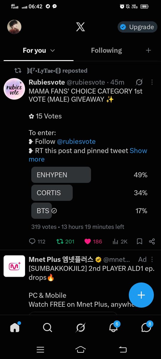 RJin3422Army's tweet photo. @rubiesvote For #BTS https://t.co/KGW4LWFBHg