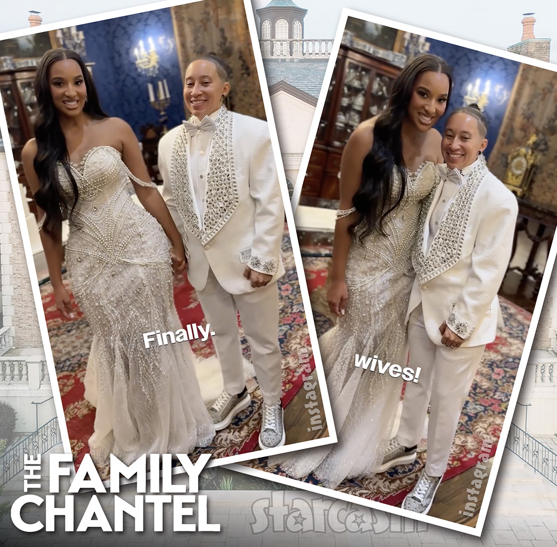 starcasm's tweet photo. #90DayFiance #TheFamilyChantel

Chantel Everett and Ashley Bowen are married! Their wedding was on Saturday at Fountainview Mansion in Auburn, Alabama.

CONGRATULATIONS #ChantAshley! 👰🏾👰🏾

Details: https://t.co/iwmY0cJL5d https://t.co/CKwHiPmEaf
