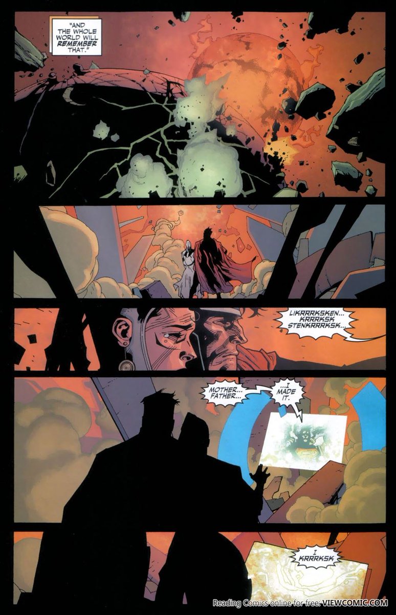LuthorRepuesto's tweet photo. @hexdak2026 @Luthor1940 1. Si preferís más que le importe su lado humano entonces te gusta Spider-Man, o Billy Batson, porque el personaje real les da importancia a ambos. El de Snyder no prioriza el lado alien, larp larp sahur. 
2. Comic horrible, desactualizado y no canon. Actualiza tu software. https://t.co/qyApj27XBi