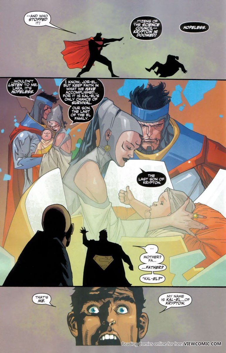 LuthorRepuesto's tweet photo. @hexdak2026 @Luthor1940 1. Si preferís más que le importe su lado humano entonces te gusta Spider-Man, o Billy Batson, porque el personaje real les da importancia a ambos. El de Snyder no prioriza el lado alien, larp larp sahur. 
2. Comic horrible, desactualizado y no canon. Actualiza tu software. https://t.co/qyApj27XBi