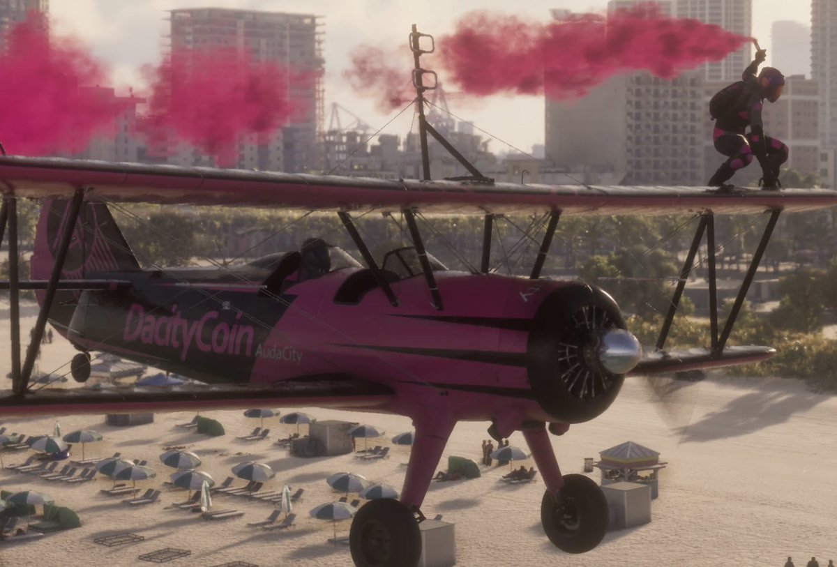 DaCityGTACoin's tweet photo. Made by fans, for the fans 🎮

The plane in the GTA 6 trailer was just the start, Dacity is the real deal💎

Earn your $TTWO stock rewards, only on @RobinhoodCrypto https://t.co/hGU9iTERrv