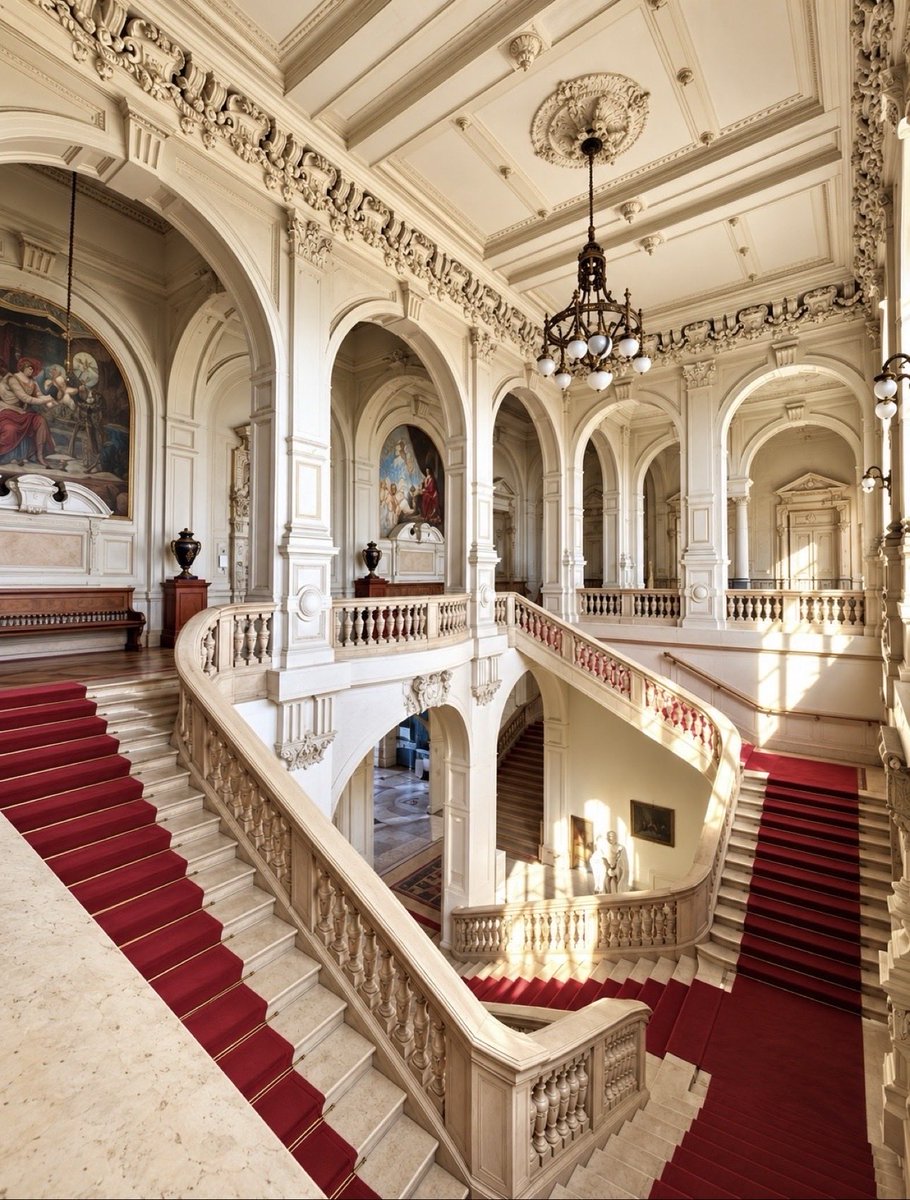 PsyGuy007's tweet photo. 🇫🇷 Je suis en larmes… voici les rares photos de la mairie de Limoges, vue de l’intérieur. 143 ans d’histoire et de beauté, ravagés en une nuit. Elle avait survécu à deux guerres mondiales.

Inaugurée le 14 juillet 1883 grâce au legs d’Alfred Fournier, pensée par l’architecte Charles-Alfred Leclerc (Grand Prix de Rome), elle était le château de la République des Limougeauds : style néo-Renaissance inspiré de l’ancien Hôtel de Ville de Paris, escalier d’honneur aux marbres roses, toiles marouflées d’Henri-Paul Motte sur le palier (l’union du Limousin à la France et l’atelier de Léonard Limosin), plafond du Salon Bleu, salle des mariages peinte avec son « Ubi Fides Ubi Amor »… 

Tout cela, les ors, les boiseries, les allégories de l’orfèvrerie et de l’émaillerie, le campanile de 43 mètres, parti en fumée.

La partie historique est quasi entièrement détruite à l’intérieur. La toiture s’est effondrée, le beffroi est tombé. 

Il ne reste qu’une coquille vide là où des générations se sont mariées, ont fait enregistrer leurs enfants, ont siégé pour décider de l’avenir de la ville. 

Un monument historique depuis 1975, symbole de la maison commune, brûlé volontairement en quelques heures.

Les Limougeauds sont sous le choc, en colère et en deuil. 

La République tient encore, disent certains, mais le cœur patrimonial de la ville a été arraché. On parle déjà de reconstruction, mais rien ne remplacera ces décors, ces souvenirs, cette lumière particulière qui filtrait dans ces salles.