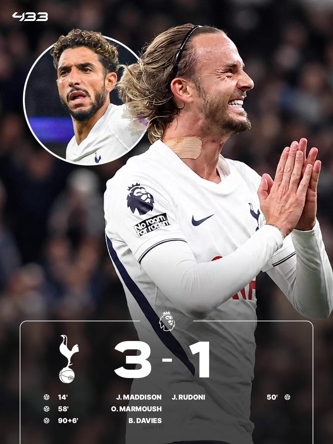 Tottenham 3-1 Coventry | Premier League