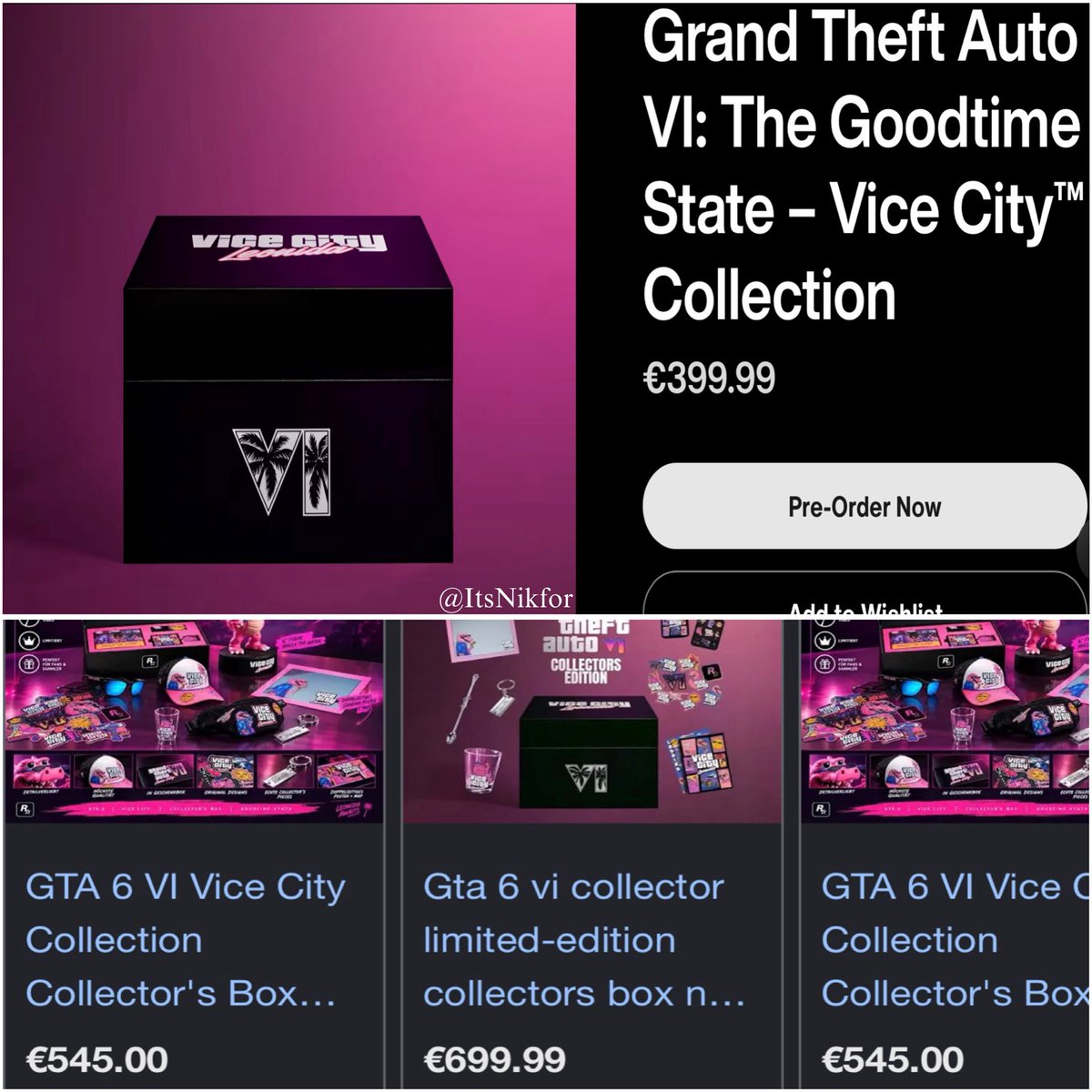 ashenone_vi's tweet photo. 25 days since its reveal and the GTA VI collector’s box still hasn’t sold out.

Those people who bought it “for their collection” might actually have to keep it, because who’s paying them €545–€700 when it’s still €399.99 directly from Rockstar? 😂 https://t.co/Uz69TtlAap
