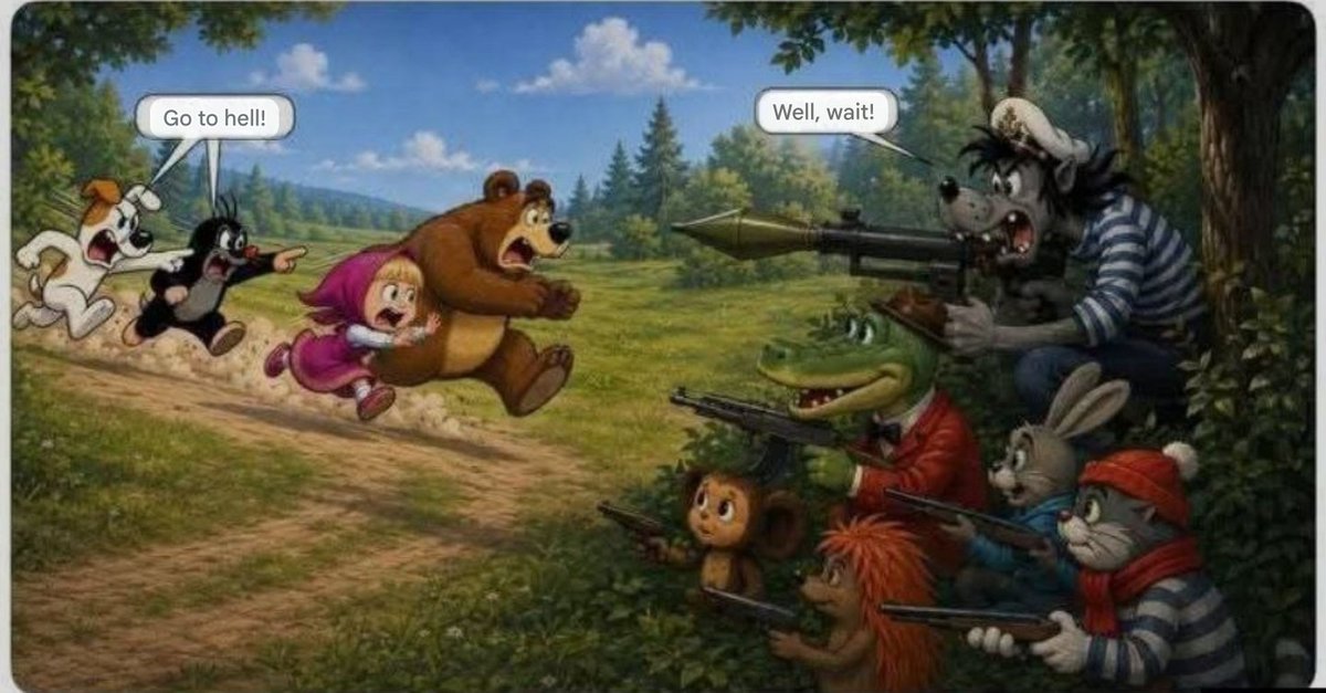 STANISKRAPIVNIK's tweet photo. This is the Way the Russian Army has been  using its military Doctrine since 2022..

Feigh weakness
Run to the Rear
The cauldron occurs!!!!!
Slaughter to the Banderites ! https://t.co/VZDnHfIrX6