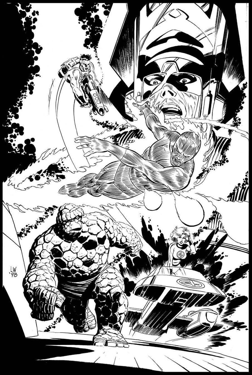 ComicCrusaders's tweet photo. Fantastic Four by Lee Weeks #comics #comicart #art #comicbookart https://t.co/sgVsDLcNQR