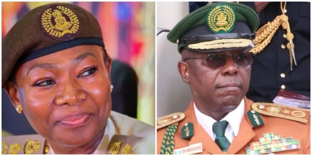 Bjsky16987's tweet photo. 🚨 JUST IN 🇳🇬

President Tinubu approves an additional 18 months in office for the heads of the Nigerian Correctional Service and Nigeria Immigration Service.

Sylvester Ndidi Nwakuche and Kemi Nanna Nandap are set to continue leading their respective agencies. https://t.co/6FEIvjLKnV