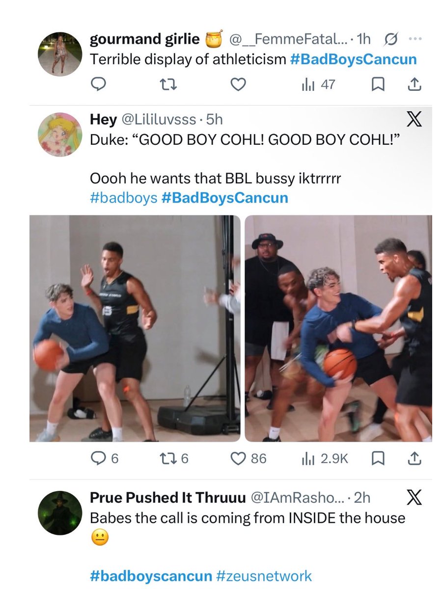 The_ZeusNetwork's tweet photo. 🔥 #BadBoysCancun was TRENDING at #19 with #Mustang, @dullydmiracle &amp; @gmftutu_ while #BaddiesGoneWildCancun held it down at #28 with #Cerose, #BigLiddy &amp; #MsBP!! 😈🤪 Swipe 👉🏾 to see what the FANS were saying about BOTH shows &amp; drop your thoughts!!👇🏾 https://t.co/Ab5mTJvBpn