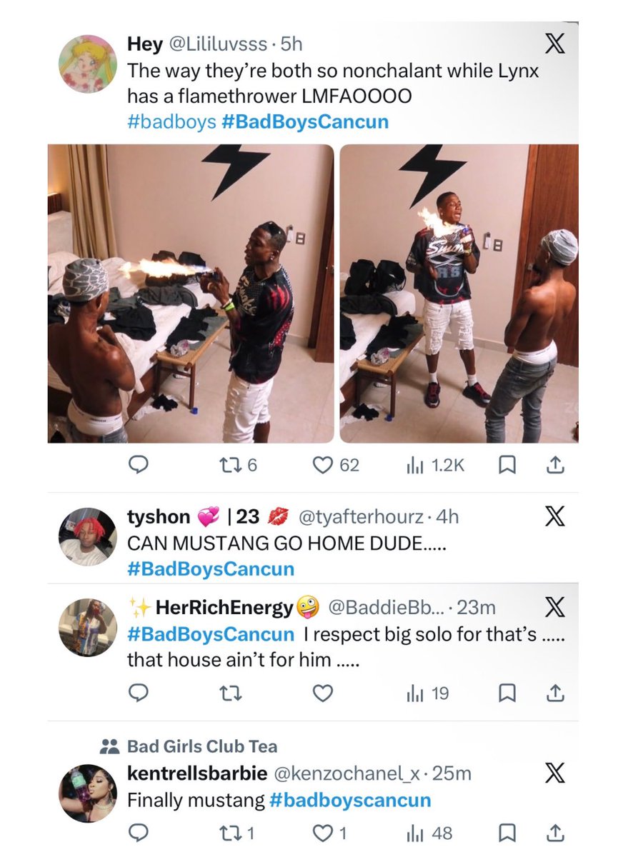 The_ZeusNetwork's tweet photo. 🔥 #BadBoysCancun was TRENDING at #19 with #Mustang, @dullydmiracle &amp; @gmftutu_ while #BaddiesGoneWildCancun held it down at #28 with #Cerose, #BigLiddy &amp; #MsBP!! 😈🤪 Swipe 👉🏾 to see what the FANS were saying about BOTH shows &amp; drop your thoughts!!👇🏾 https://t.co/Ek3YX5MebF