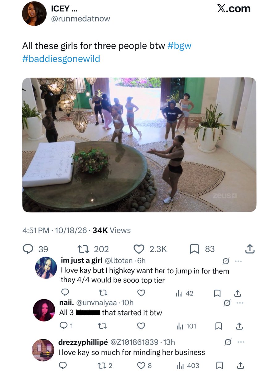 The_ZeusNetwork's tweet photo. 🔥 #BadBoysCancun was TRENDING at #19 with #Mustang, @dullydmiracle &amp; @gmftutu_ while #BaddiesGoneWildCancun held it down at #28 with #Cerose, #BigLiddy &amp; #MsBP!! 😈🤪 Swipe 👉🏾 to see what the FANS were saying about BOTH shows &amp; drop your thoughts!!👇🏾 https://t.co/Ek3YX5MebF