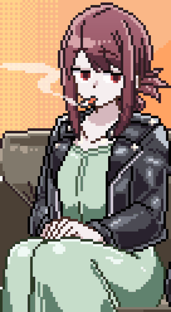BitMC_'s tweet photo. our favorite female smokers | sfw #chainsawman #makima #digitalart https://t.co/TJSG0pW9GD