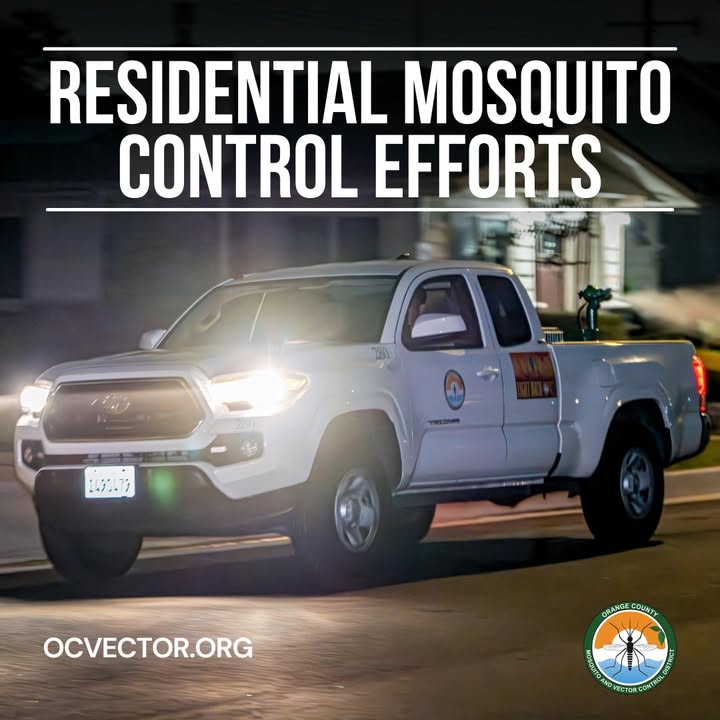 The Orange County Mosquito and Vector Control District (OCMVCD) will ...