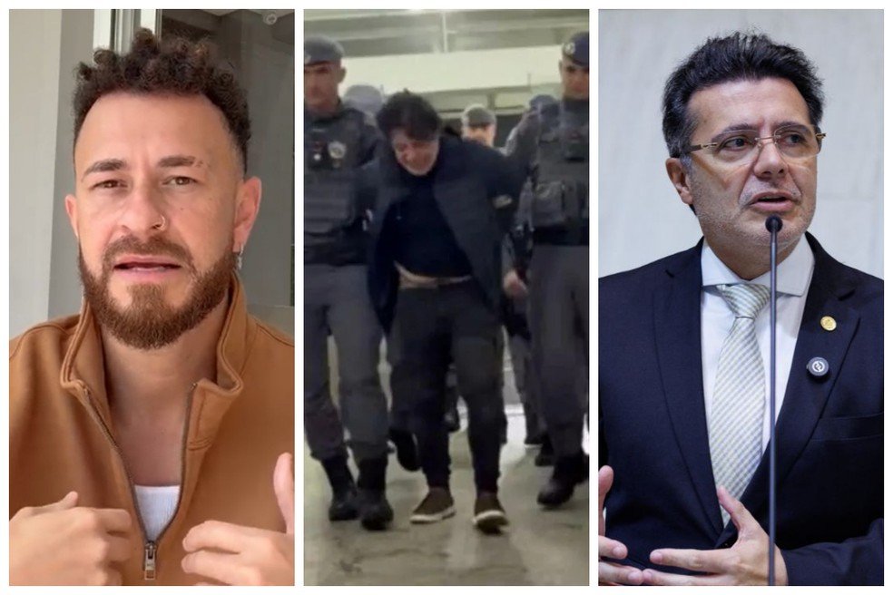 felipeneto's tweet photo. "Trago a reflexão: a gente quer se sentir mais seguro ou mais ameaçado?
Ontem, uma pessoa portando uma arma (...) eu me senti muito mais ameaçado do que seguro.
(...) O que a gente quer pro nosso futuro, o que a gente quer pros nossos próximos dias?"

Fred Bruno, vítima de um disparo na rua.

Autor do disparo: político do PL, cantor gospel, com "Deus" tatuado nos dedos. O tal "cidadão de bem".

O governo Bolsonaro, em 4 anos, registrou mais de 1,3 MILHÃO de novas armas.
Um aumento de 103% em relação a TODAS as armas registradas até então no país. Em 4 anos, ele dobrou o número de armas nas mãos de "cidadãos de bem".