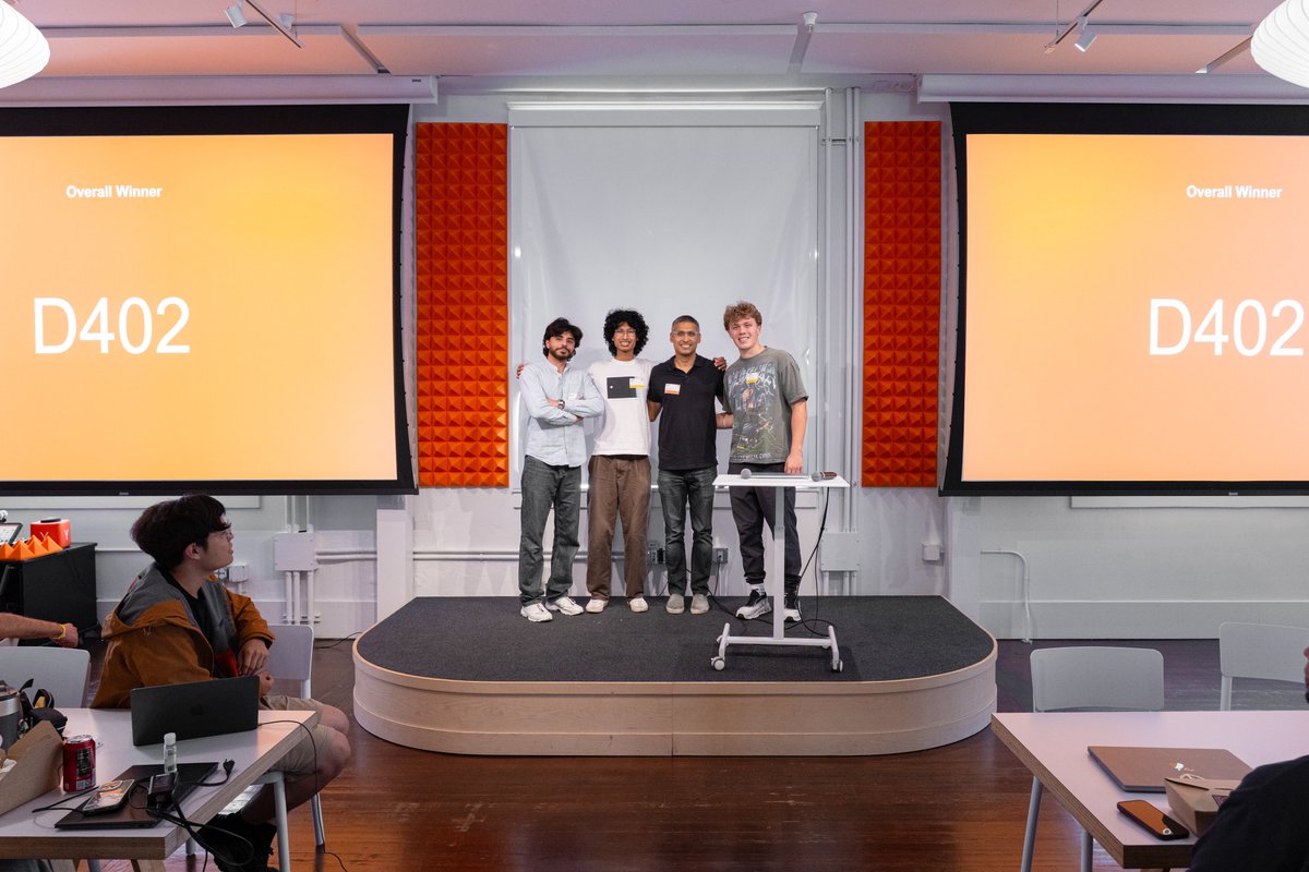 KonradsKrypto's tweet photo. Came to SF for a 48-hour hackathon. Won first place at Y Combinator. Missed my flight home, next is a YC interview! Thank you @nemild &amp; @ycombinator 🫶

We’re in SF until Friday to meet as many people as we can and hear what problems you’re dealing with. #MakeSomethingAgentsWant https://t.co/ud4c7MoYdI