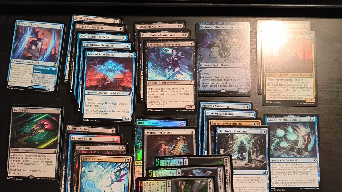 sirjosevidal's tweet photo. Yesterday's 3-0 deck (9-0 in the league), Sphinx never touched the table #limited #FRA #MTG https://t.co/a72yPnj4Bb