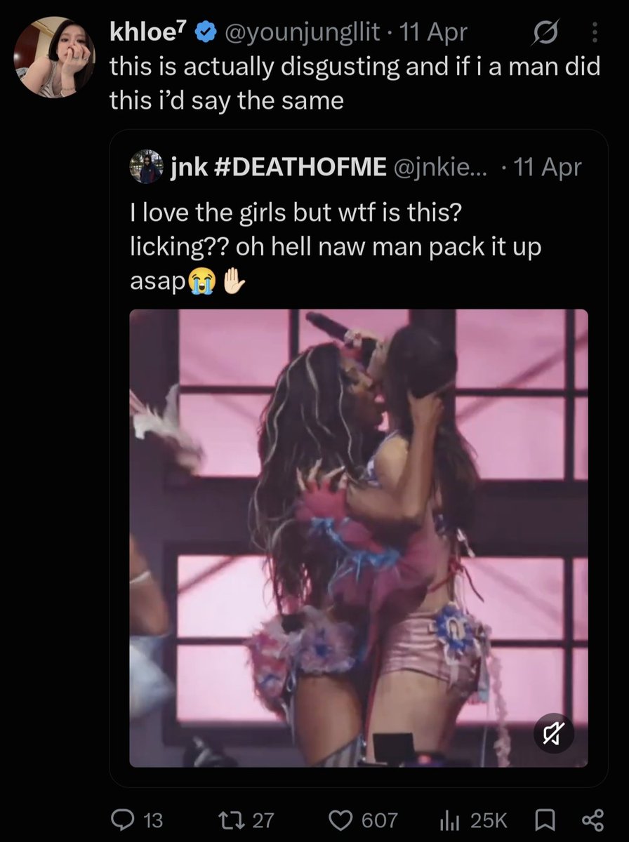 manzieitgirl's tweet photo. the way khloe's loser ass used to drag katseye before but is now token stanning them to hate on manon &amp; spread lies about her everyday, ot5s losers support her when she used to talk about that group like that lol https://t.co/dycLMyXRzY