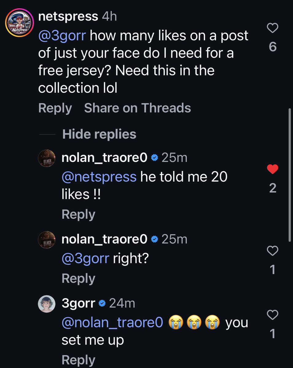 NetsPressIG's tweet photo. Nolan really hooked ya boy up this time around 😂
@whoisegor3 20 likes for the jersey but how much for it to be signed? 👀
These two are gonna be so fun to watch in Brooklyn for a very long time #NetsWorld https://t.co/wj8NRSYq3j