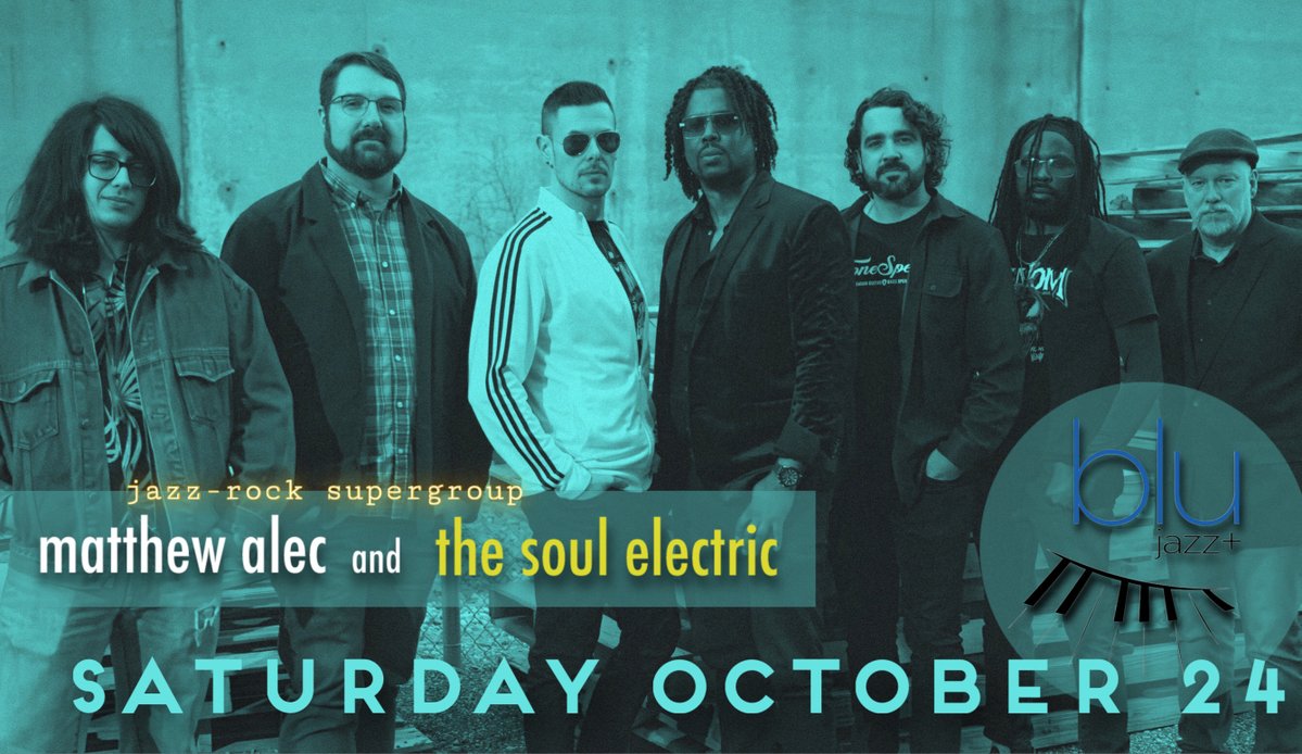 MatthewAlecJazz's tweet photo. Akron!!

My badass fusion band (and my really good friends) Matthew Alec and The Soul Electric are back at BLU Jazz+!

Plus... I just turned 43. Come hang and celebrate with us.  🎷🎂 https://t.co/jsa4oqOHAa