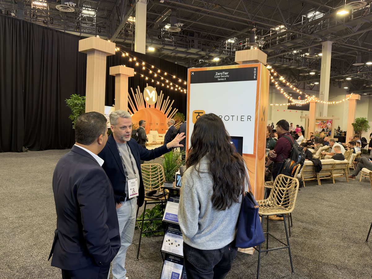 ZeroTier's tweet photo. We’re on the ground at @Money2020! Stop by booth #SH35 to talk with the ZeroTier team about quantum-secure networking, resilient connectivity, and what it takes to protect the future of financial infrastructure! #ZeroTier #PQC @SaaSy_CEO https://t.co/9ePZwslLoD