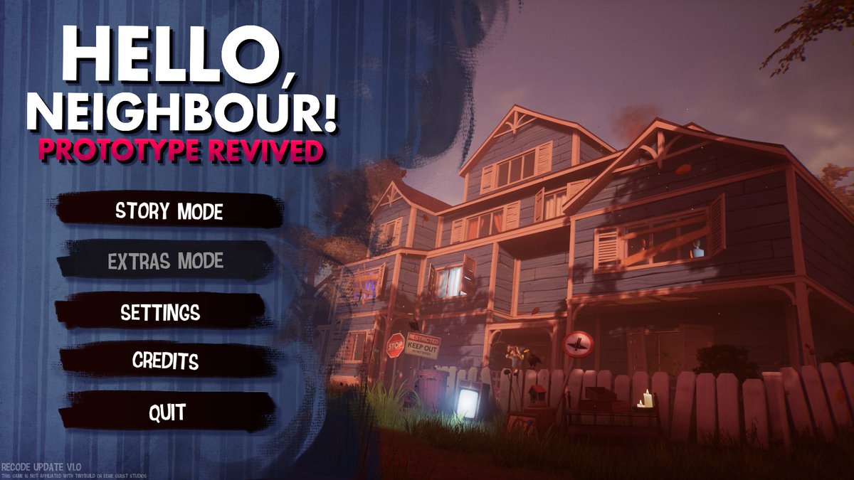 SmallPotato95's tweet photo. Main Menu for my Hello Neighbor fan game!

#HelloNeighbor #HelloNeighbour #PrototypeRevived

https://t.co/x4BgoAdP88 https://t.co/uRBHm31q1Z
