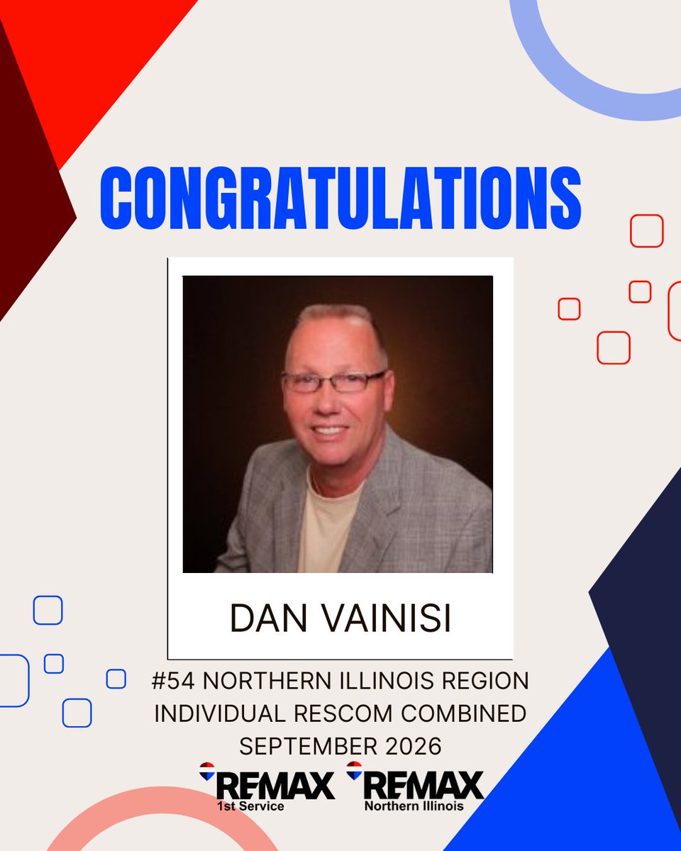 REMAX1stService's tweet photo. π Congratulations to our 3 REMAX 1st Service agents ranked in the REMAX Northern Illinois Region for September 2026! π Celebrating top producers, trusted expertise & outstanding achievements in Chicagoland real estate! π‘π
#REMAX1stService #TopProducer #REMAX https://t.co/QomqELWFx9