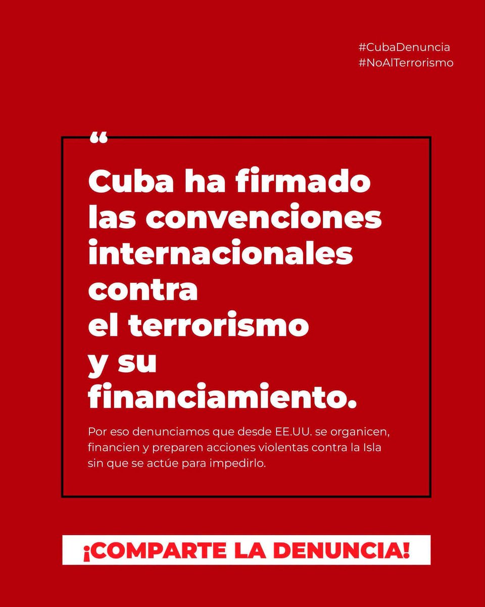 ElleRG_1959's tweet photo. 🇨🇺| #Cuba presenta evidencias: confesiones, armas, medios y vínculos organizativos. EE.UU. debe actuar contra quienes preparan terrorismo desde su territorio. #Resolución1373  del Consejo de Seguridad de la ONU. #NoAlTerrorismo #CubaDenuncia #Mayabeque https://t.co/rJUDemtvG9