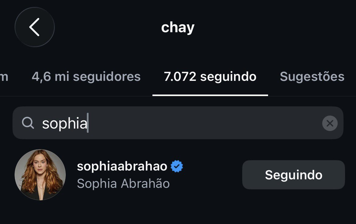 locavirf's tweet photo. Micael e Chay voltaram a seguir a Sophia no insta, isso há 2 dias atrás seria motivo de mta alegria e esperança, fora o surto… hoje nem sei descrever o sentimento https://t.co/88ND8TVKNY