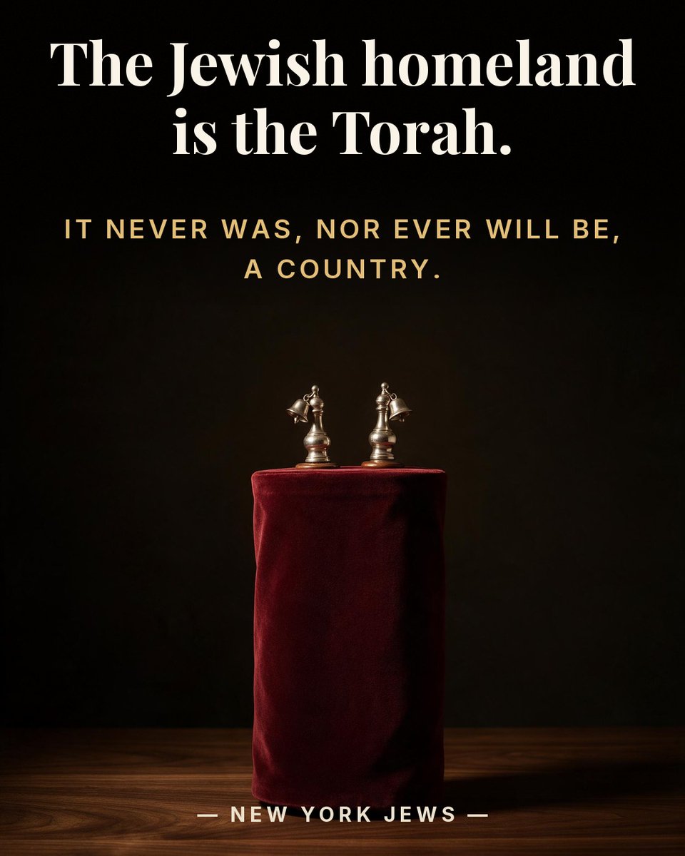 voiceofrabbis's tweet photo. The Jewish homeland is the Torah. It never was, nor ever will be, a country. https://t.co/ID2Q97u3j9
