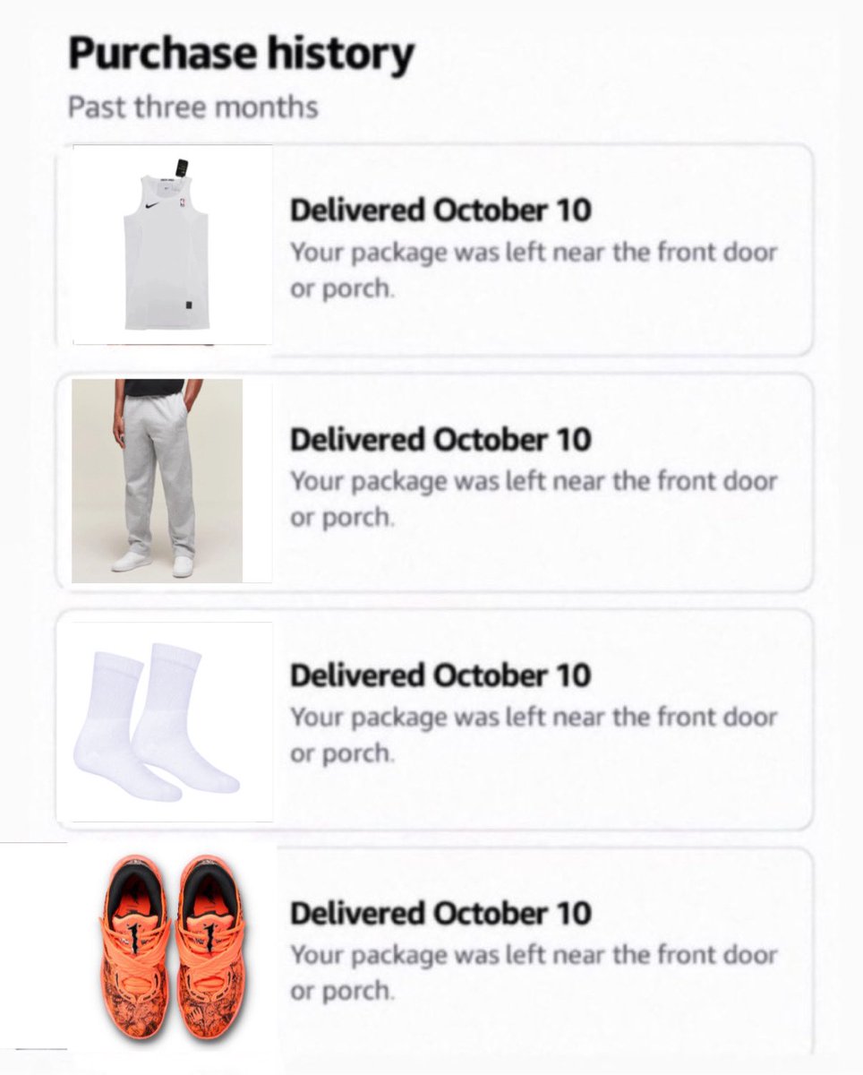 7foot4inches's tweet photo. i hope whoever stole my package was also planning to be fierce walk lamelo ball for halloween https://t.co/jKhU54LcVX