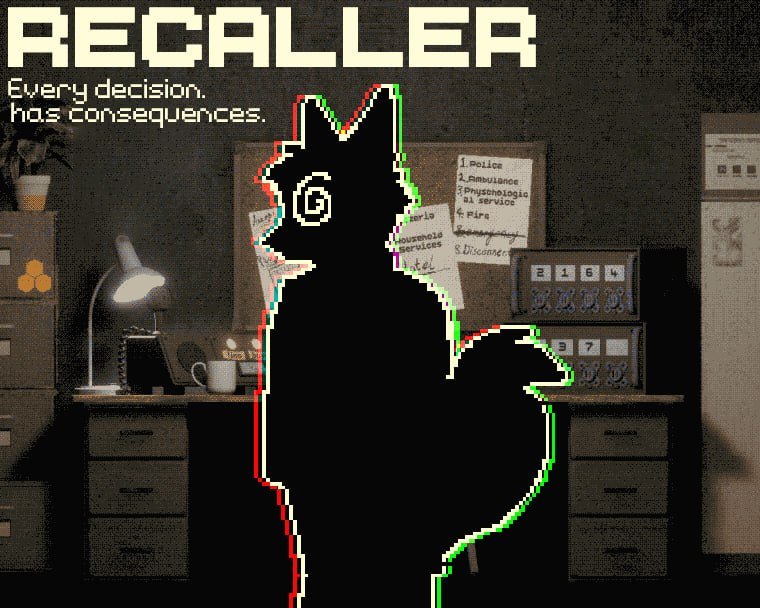 PLMCStudio's tweet photo. We made a game called Recaller, where you work as a call operator, and every decision you make could cost someone their life.

https://t.co/NFXnuEbzhY https://t.co/xfw2pXEKVA