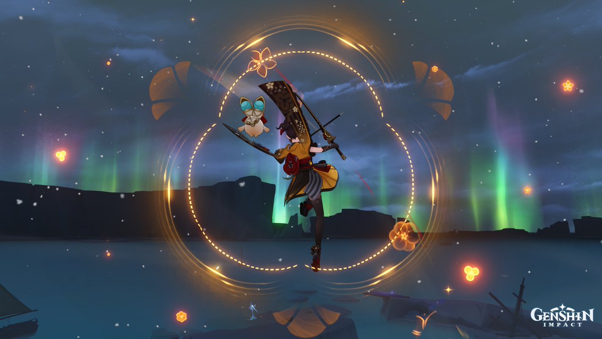 lost_inthefog's tweet photo. Chiori’s E makes aurora so beautiful and vibrant https://t.co/TIgIslkI61