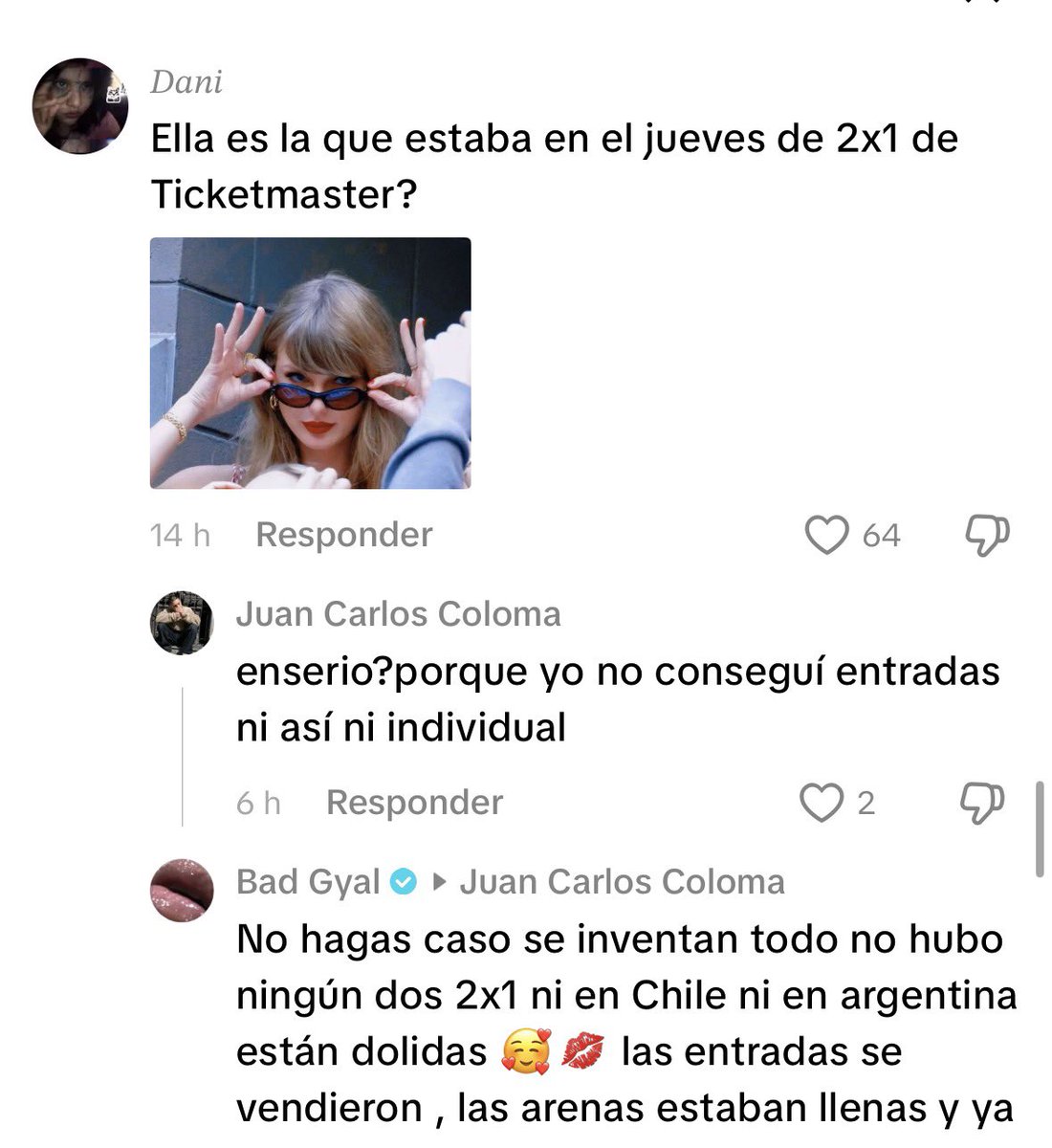 badgyalnotices's tweet photo. Bad Gyal desmiente las creaciones de los Swifties intentando dejarla mal y se corona como la clara ganadora 🏆 https://t.co/xP61hiQC8i