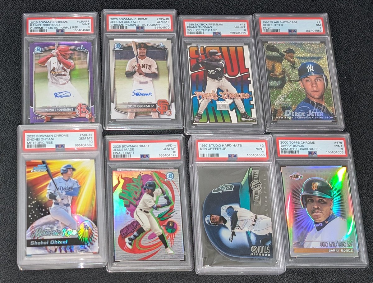 CardsThings's tweet photo. PSA sub has returned!

Fun little slab sale tonight at 730 CST!

See pinned for rules/ shipping
#CardsThingsStax https://t.co/AlSpJxoHme