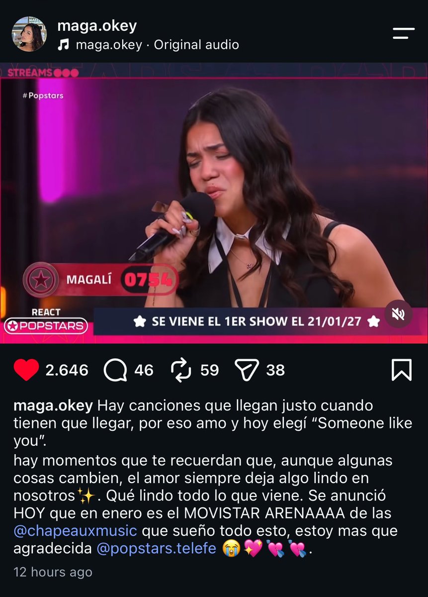 pretty666333's tweet photo. magalí confirmó sin querer que es parte de la banda? LAM

#popstars https://t.co/hHlROLUDYt