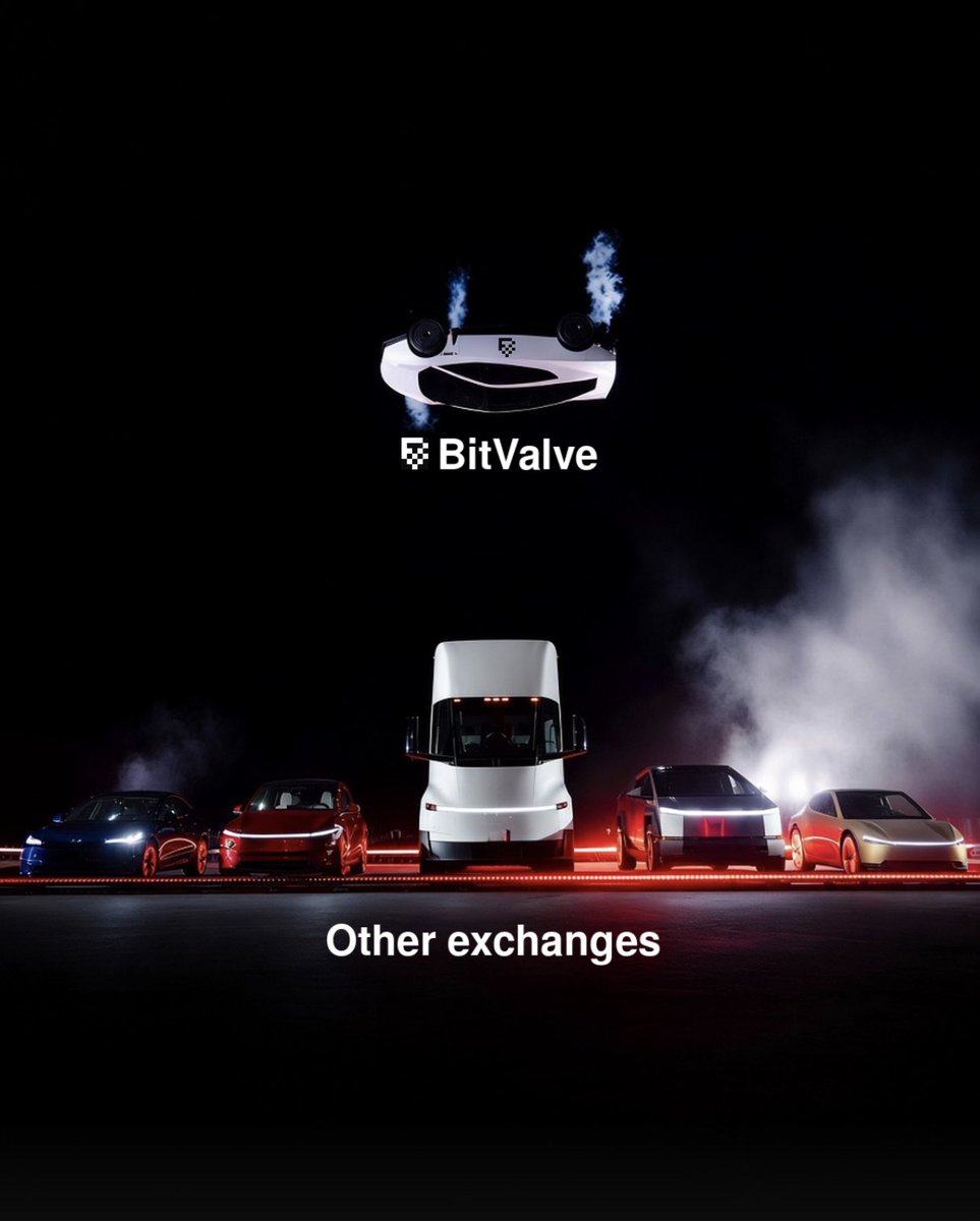bitvalve's tweet photo. While other exchanges are stuck on the ground, BitValve is already flying above.
#BitValve #P2P #Crypto #CryptoExchange #TradeSafe #fyp https://t.co/1MXawFRP1H