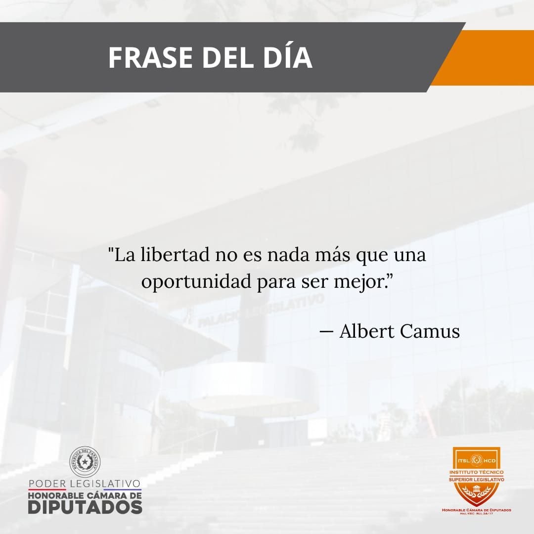 itslhcdparaguay's tweet photo. 🌟📚 FRASE DEL DÍA | #ITSL_HCD 9 Años profesionalizando la labor legislativa... https://t.co/MmnFSWYspU