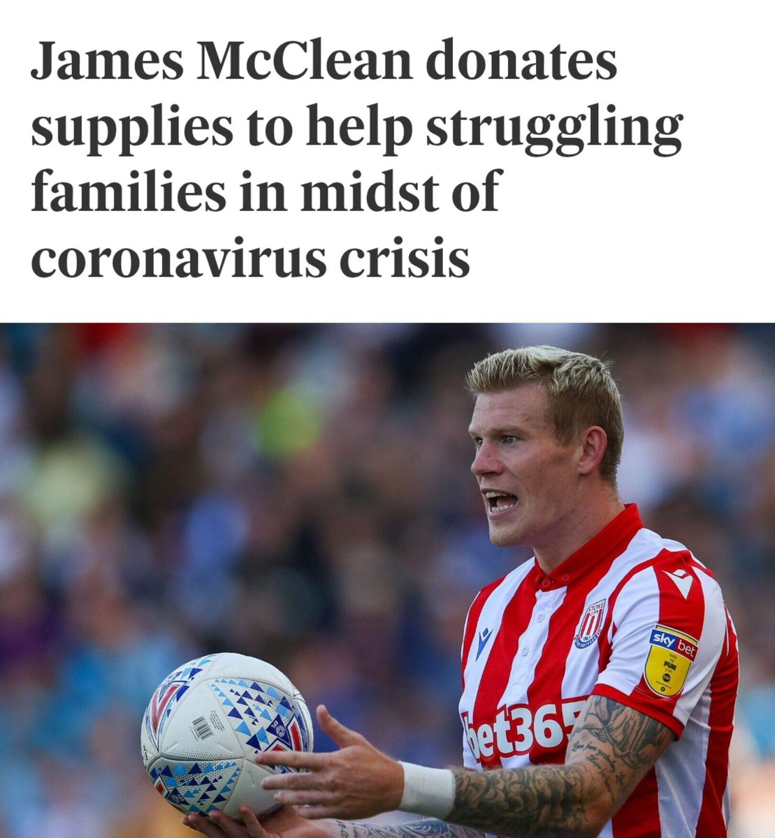 GAHargan's tweet photo. I don't agree with the comments made by James McClean but this post from his wife provides some context.

That's important before a reflex response defending mental health awareness manifests as lashing out at someone else — McClean in this instance.

The stigma around mental health really needs to be tackled.  Progress has been made over the decades but nowhere near enough.  Just look at the pitiful investment in mental health from Stormont.

The North has more inter-generational trauma than many other places due to our violent history — not just the Troubles. It can be passed down through families; through learned behaviour.

Derry, as the most deprived area on these islands, faces much higher levels of poor mental health because deprivation and poor mental health go hand-in-hand.  Creggan, where McClean is from, has high levels of deprivation.  James should be sensitive to those issues but that doesn't mean he deserves to be attacked. 

James, from what I've heard/read over the years, has done plenty of charitable work.  Helped those in need.

James made an ill-advised remark that feeds the very stigma about speaking out: that seeking help is a weakness.

It is not weak. It can and does save lives. 

That stigma needs to be smashed. Those with high profiles can make a real difference.

If he was to use this as an opportunity to educate himself more on these issues and to shine a light on the need for far greater investment in mental health services, then a negative could very quickly be turned into a positive.