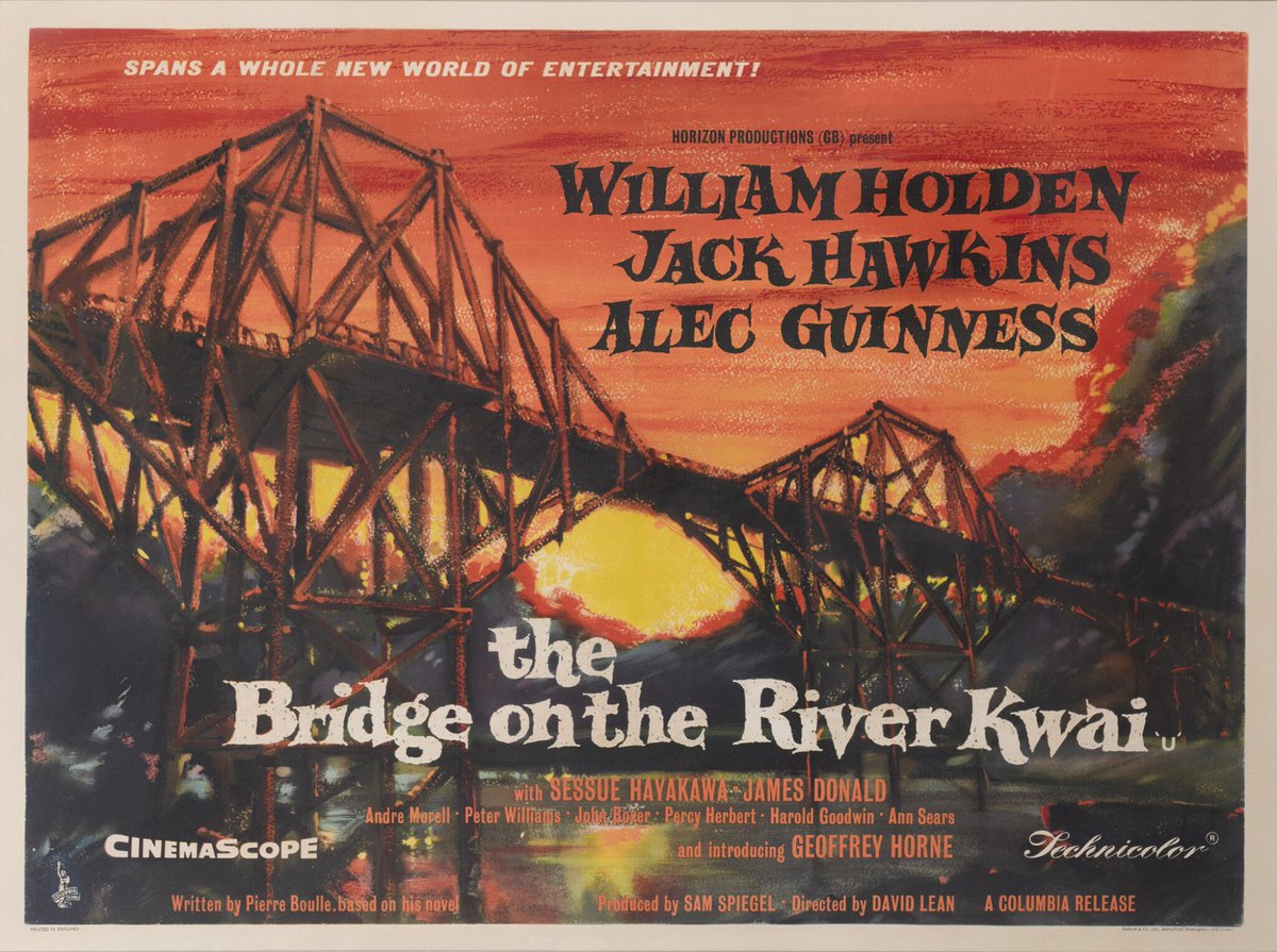 anglican_aest's tweet photo. Movie Monday: 

The Bridge on the River Kwai (1957). https://t.co/vAQJVPbhfA