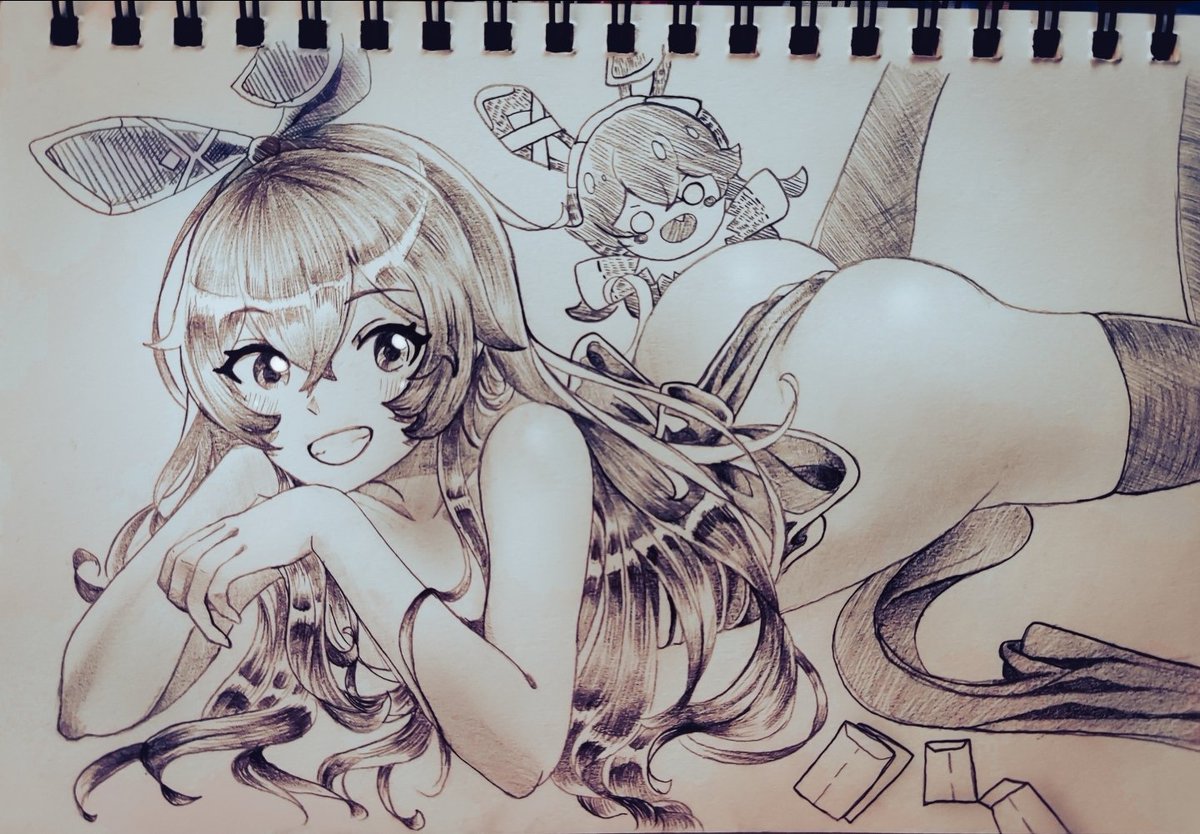 HariHairy's tweet photo. An old Amber drawing from years ago
#hoyoverse #GenshinImpact #原神 https://t.co/PGb64FQJjc