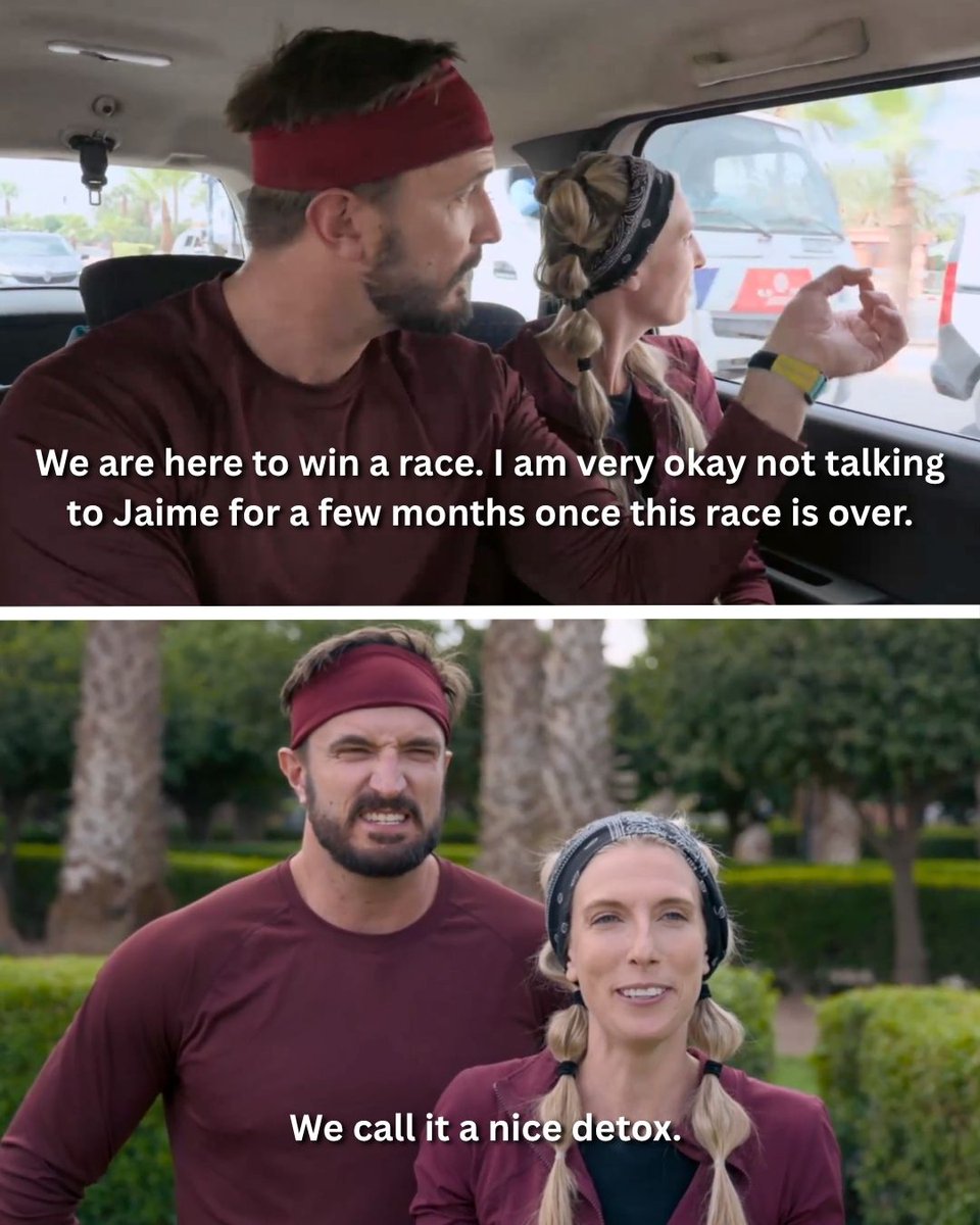 AmazingRaceCBS's tweet photo. It's not #TheAmazingRace without some sibling rivalry ๐คญ #liners https://t.co/ycE0i59uKF