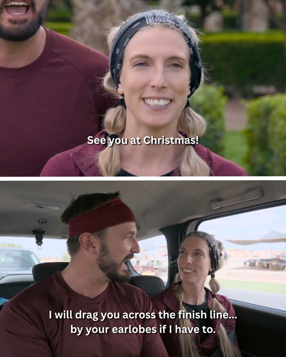 AmazingRaceCBS's tweet photo. It's not #TheAmazingRace without some sibling rivalry ๐คญ #liners https://t.co/ycE0i59uKF