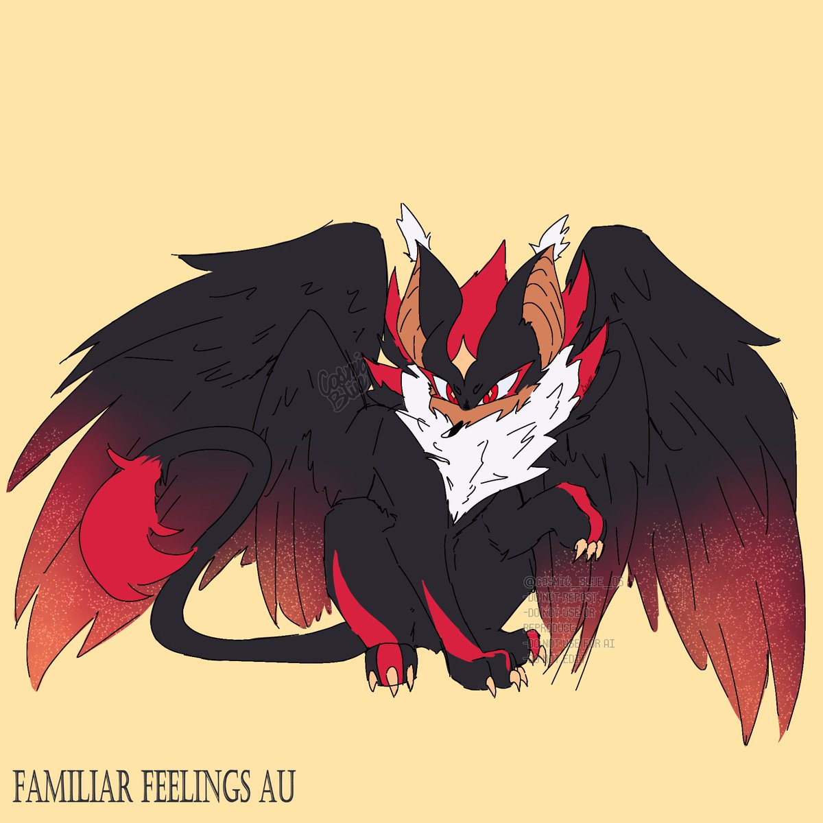 COSMIC_BLUE_06's tweet photo. Fluffy familiar Shadow https://t.co/unKxGI0Xz5