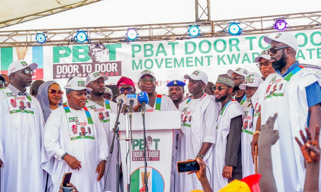 RealBushariSMA's tweet photo. Earlier today, I joined His Excellency Governor @RealAARahman AbdulRahman AbdulRazaq (CON), State APC Chairman Prince Sunday Fagbemi, @realsafagbemi my fellow APC candidates, as well as leaders, chieftains and members of our party for the inauguration of the President @officialABAT Ahmed Tinubu (PBAT) Door-to-Door @PBATDoor2Door Movement in Kwara.

The group, which is led nationally by High Chief Government Ekpemupolo (aka Tompolo), aims to complement efforts of the APC structure in mobilising support for the re-election of President Tinubu across the country. I participated actively in its inauguration proceedings at the Adewole Baseball Park Ilorin as part of my commitment to party, collaborative efforts, and grassroots engagement.

Similarly, I graced the 2026 Kwara Youth Progressive Conference organised by the Kwara Progressive Media Organisation (KPMO). The platform gave me the opportunity to again touch base with a critical segment of our party, which included young people, media supporters and influencers. I thanked them for the good job they are doing, their dedication to APC, and fervent promotion of the administration, while also charging them to stay the course and continue to mobilise support for APC and all our candidates across the board.

Measured against the records of Governor AbdulRahman AbdulRazaq in youth inclusion and gender parity, I specifically mentioned that the future of Kwara, especially of the youth and women, is better secured under the APC. I urged young people to consider the 2027 ballot as their personal project by voting for all APC candidates. 

Rafiu Ajakaye, PhD | @rafiuajakaye 
APC House of Representatives Candidate for Ifelodun/Offa/Oyun Federal Constituency 
#Asojurere #iwajulanlo