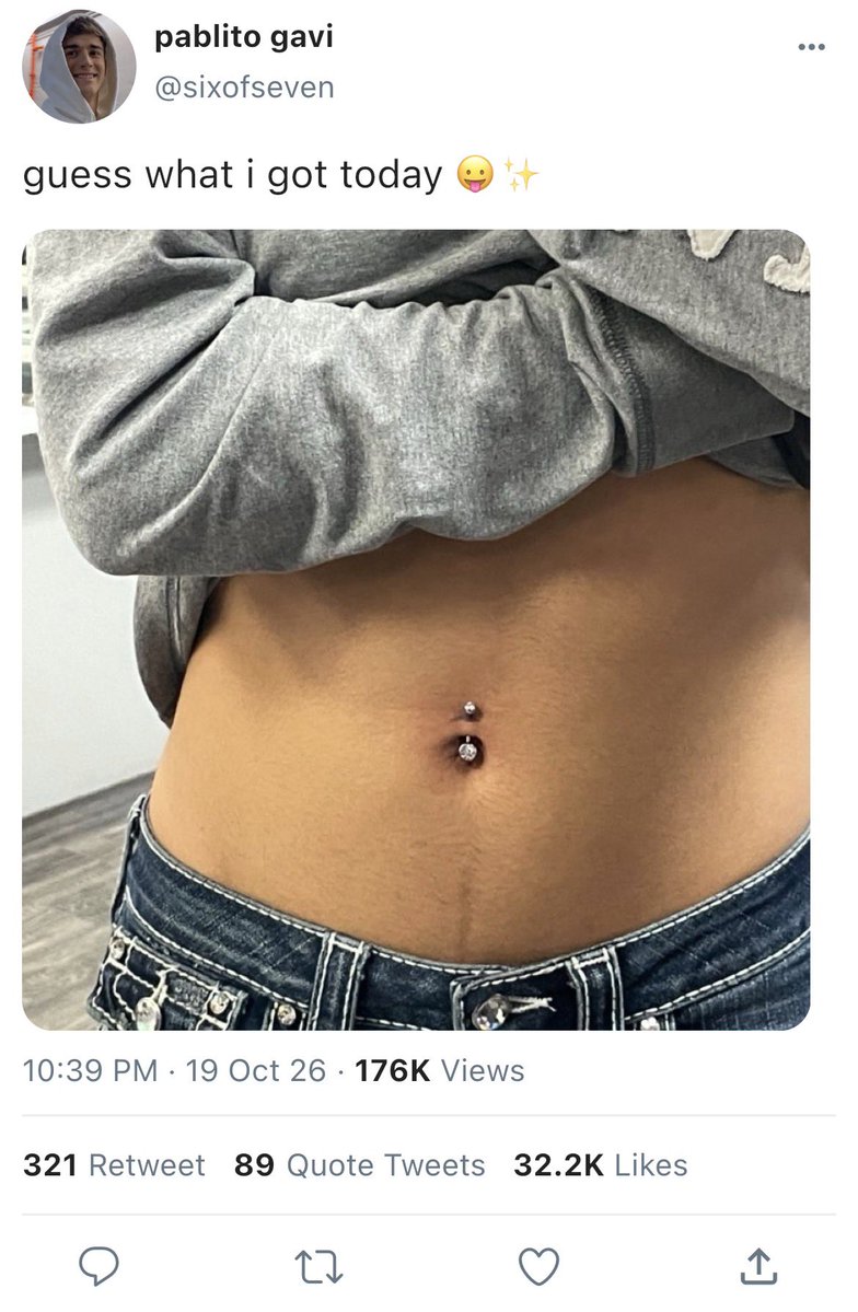 gavicentric's tweet photo. pablito gets a piercing and the whole house goes mad, specially fermín 😌 #gavmin + #everyonexgavi ❤️‍🩹 (a very very very short thread) https://t.co/ADKpzxgxSp