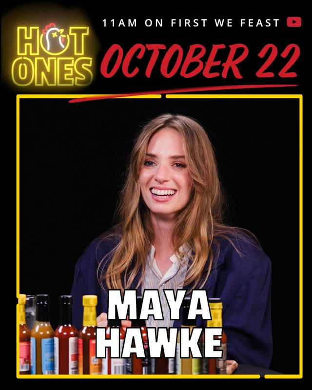ArgMayaHawke's tweet photo. 🆕 Maya será invitada de @firstwefeast (Hot Ones) ! Entrevista disponible el jueves a las 12:00 del mediodía (hora Argentina) https://t.co/7dpZz3HjwQ